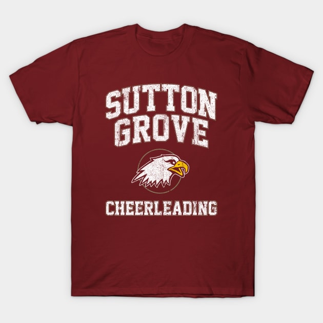 Sutton Grove High School Cheerleading T-Shirt by huckblade